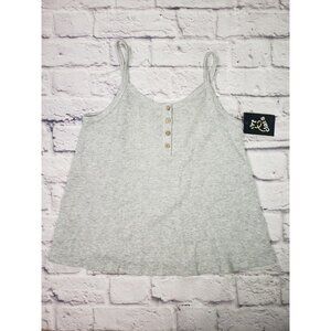 NEW Art Class Girls Size Large 10/12 Grey Waffle Knit Tank Top